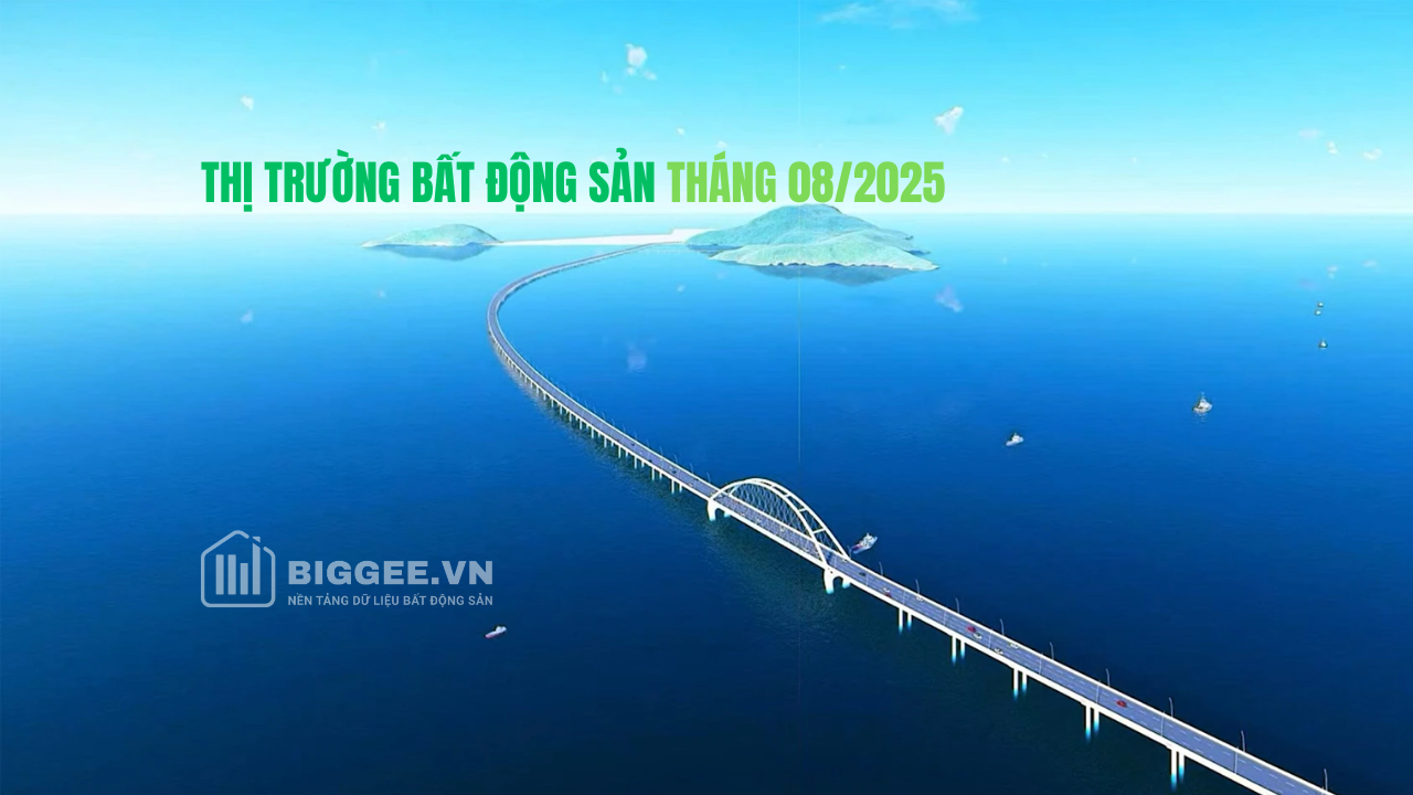Báo cáo thị trường bất động sản tháng 08/2025