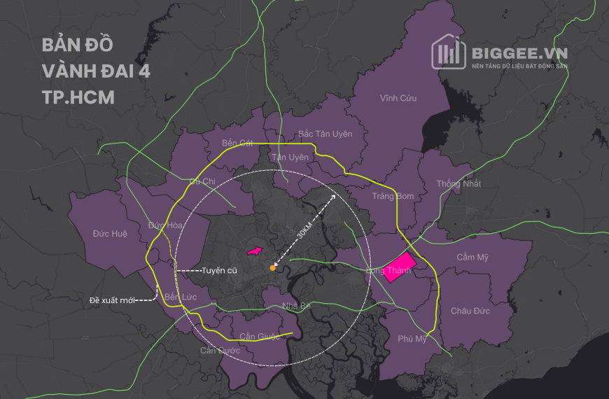 Báo cáo thị trường bất động sản gắn với Vành đai 4 TP.HCM