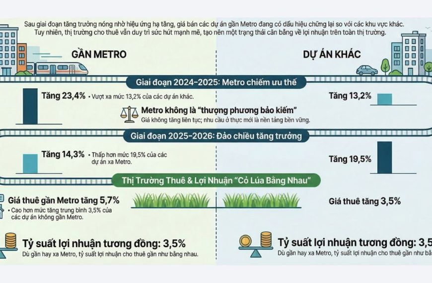 Một năm sau hiệu ứng metro: “cỏ lúa bằng nhau”