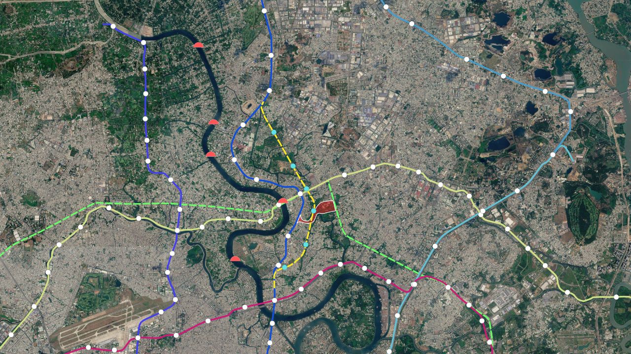 Phương án điều chỉnh hướng tuyến Metro số 2 Bình Dương: Mất nhiều hơn được